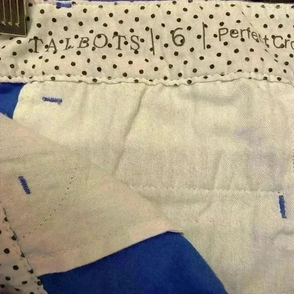 Talbots Woman’s Perfect Crop Pants-Marine Blue-Size 6 - Picture 7 of 7